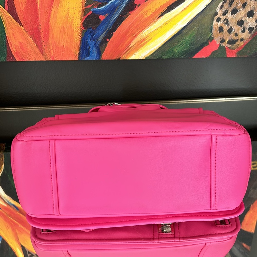Moschino Couture 1 Milano Barbie Pink Biker Jacket Bag - never Used - Picture 12 of 16